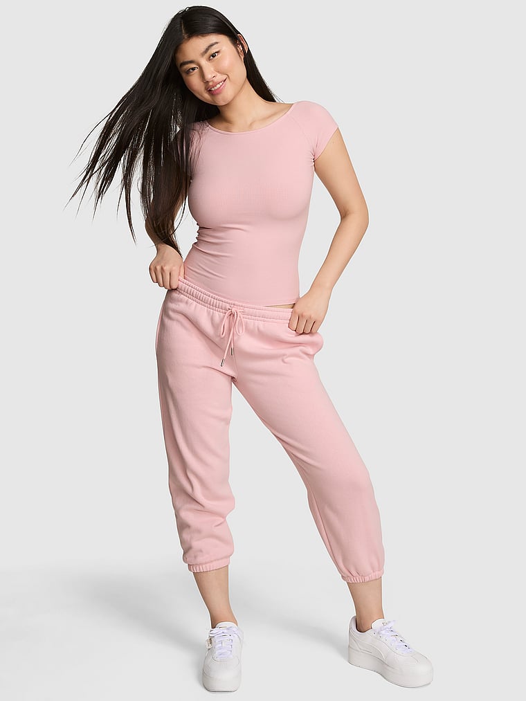 

Спортивные брюки-капри из флиса Ivy Pink, цвет doll house