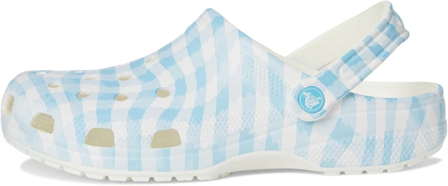 Кроксы Unisex Classic Clog - Seasonal GraphicHolzschuh Crocs, White Blue 1 — фото 4