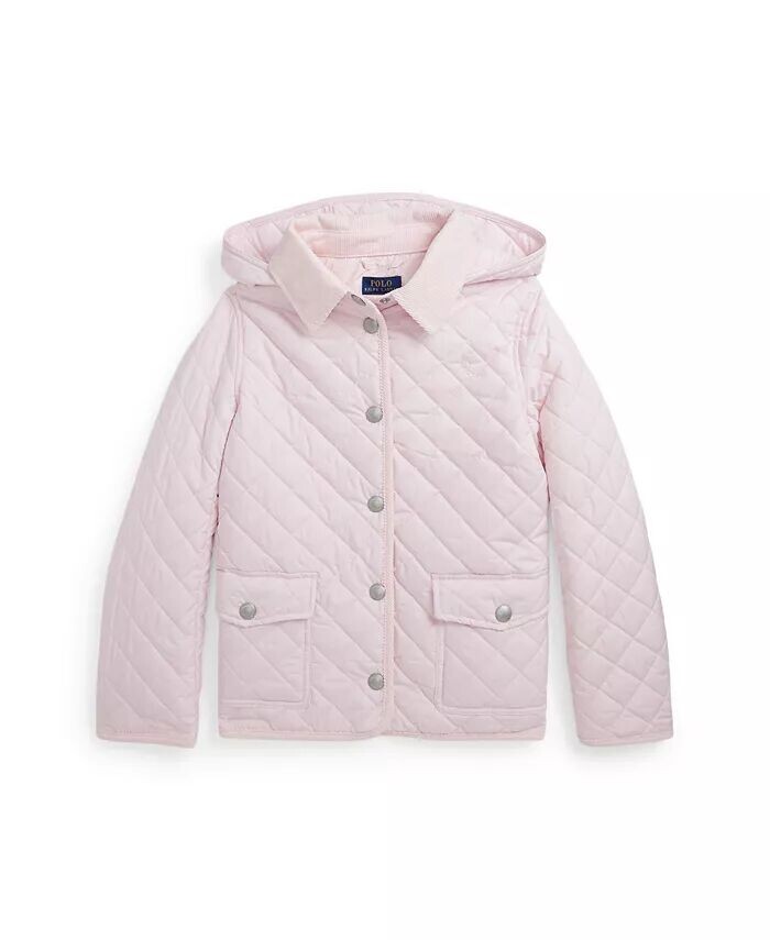 

Стеганая куртка Barn для больших девочек Polo Ralph Lauren, розовый