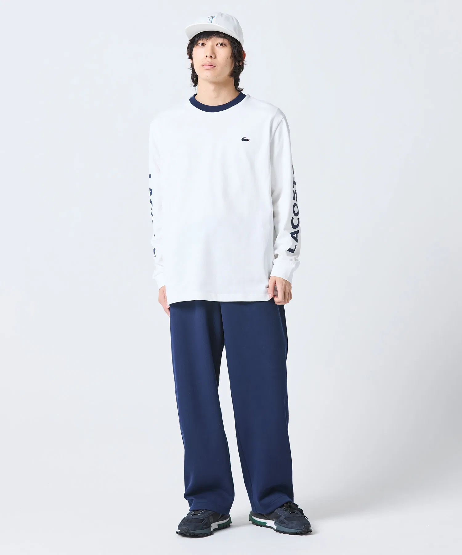 Мужские кроссовки ELITE ACTIVE 1262 LACOSTE чёрные с белым — фото 4
