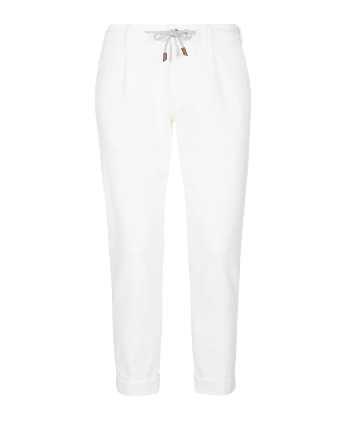 

Спортивные брюки с замшевой отделкой Eleventy, белый