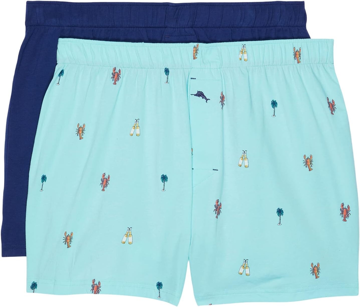 

Боксеры Tommy Bahama 2-Pack Knit Boxer, цвет Navy/Aqua Lobster