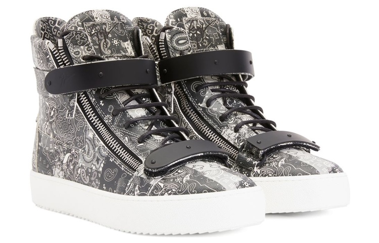 

Пижамовый принт Высокие кеды Giuseppe Zanotti