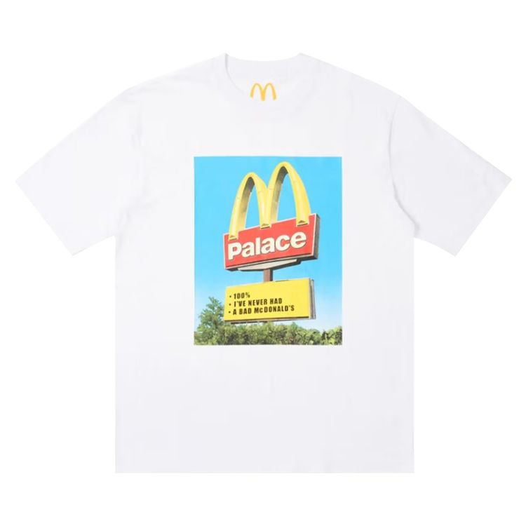 

Футболка Palace x McDonald's Sign T-Shirt 'White', белый