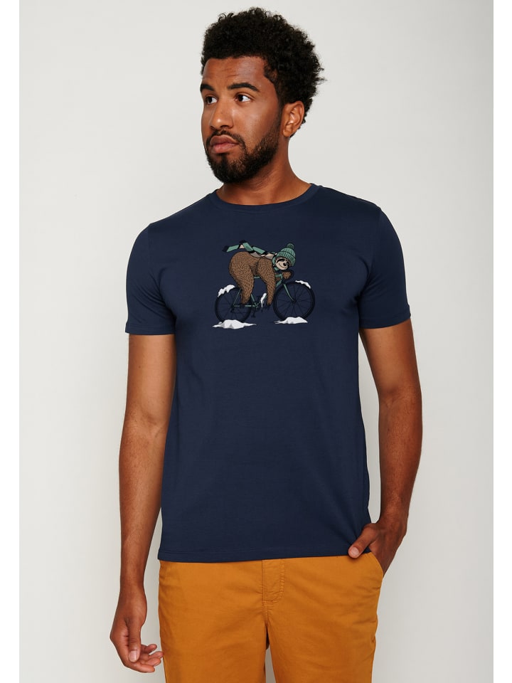 

Футболка Animal Sloth Ice темно-синего цвета GreenBomb, Синий, Футболка Animal Sloth Ice темно-синего цвета GreenBomb