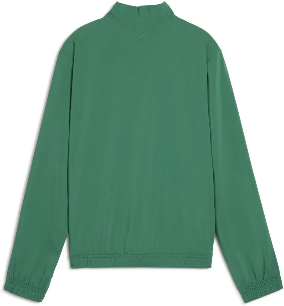 Куртка детская тренировочная Y CROSS THE LINE JACKET 3.0 Puma, зеленый — фото 2