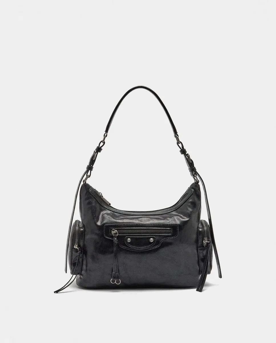 

Сумка через плечо с несколькими отделениями и карманами на молнии Parfois, черный