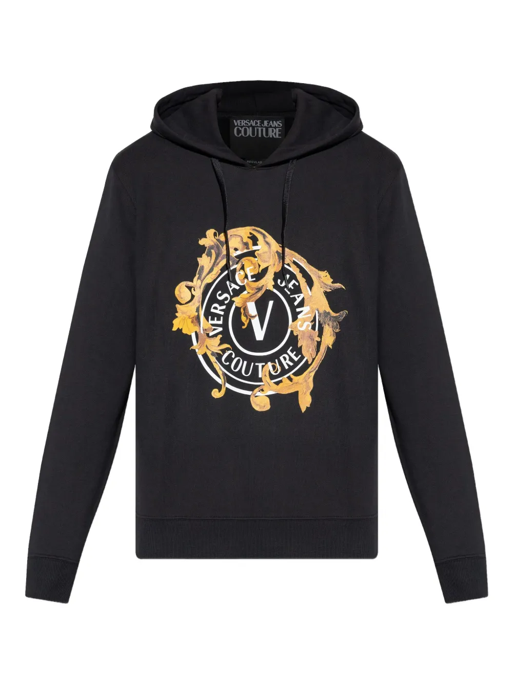 

Худи с логотипом Versace Jeans Couture, черный