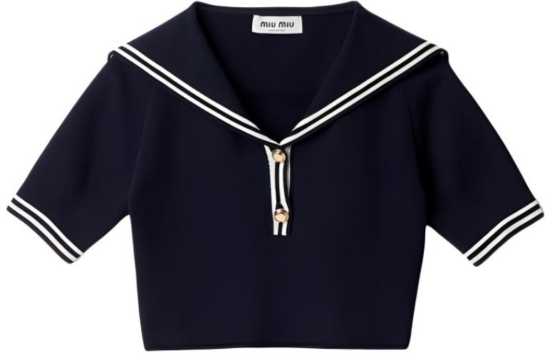 

Футболка женская Navy MIU MIU, морской синий