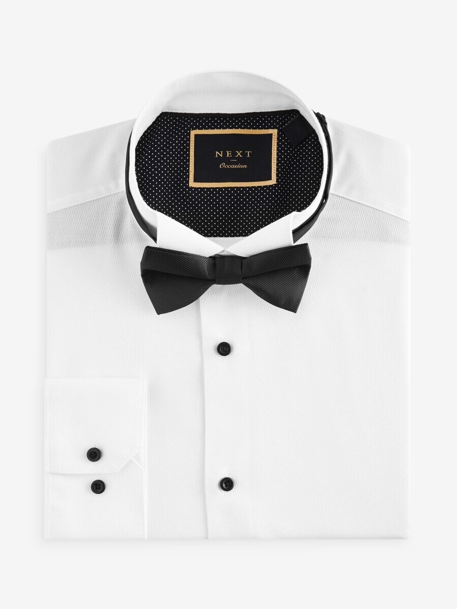 Повседневная рубашка Next Slim fit Button Up Shirt, белый — фото 3