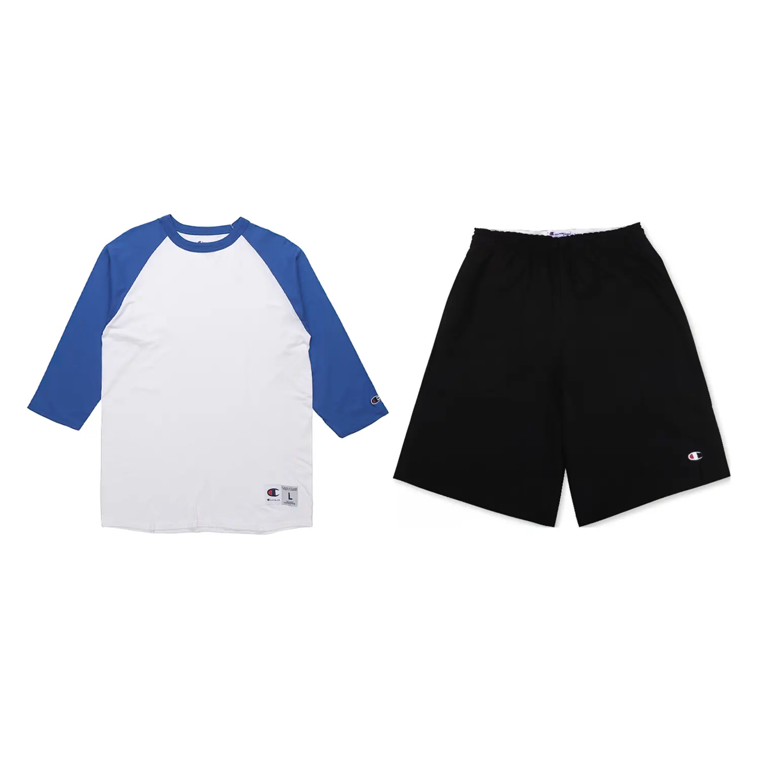 

Повседневная спортивная одежда Unisex Champion, белый base with royal синий sleeves+черный