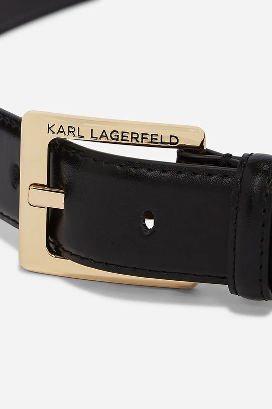 

Кожаный ремень Karl Lagerfeld, черный