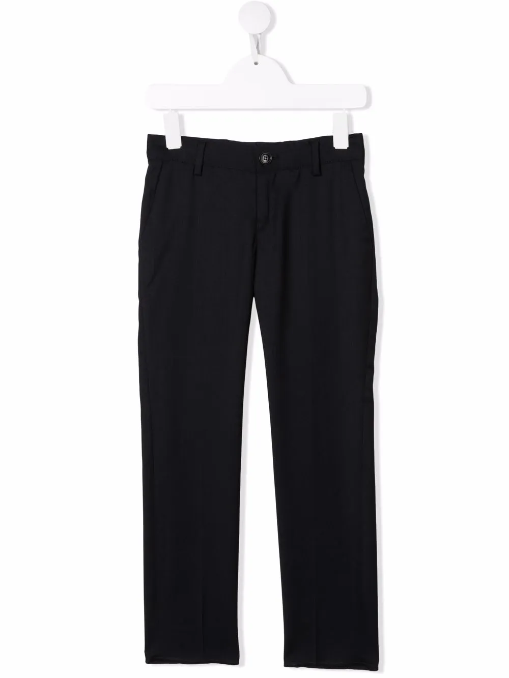 

Строгие брюки кроя слим Emporio Armani Kids, синий