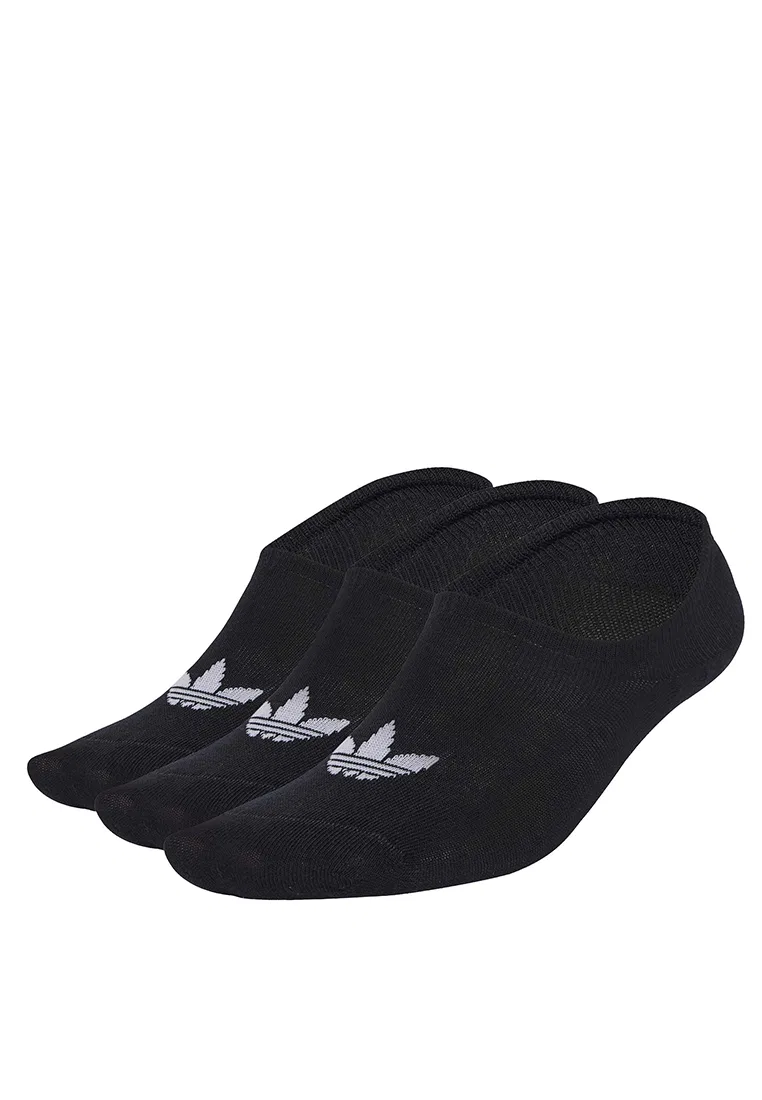 Низкие носки, 3 пары, женские Adidas, черный