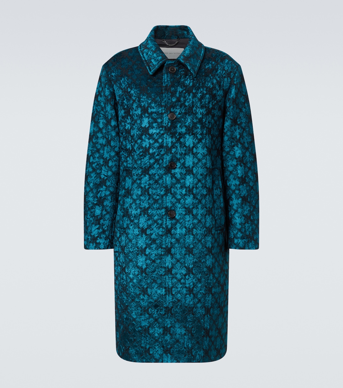 

Клетчатое пальто Dries Van Noten, Petrol