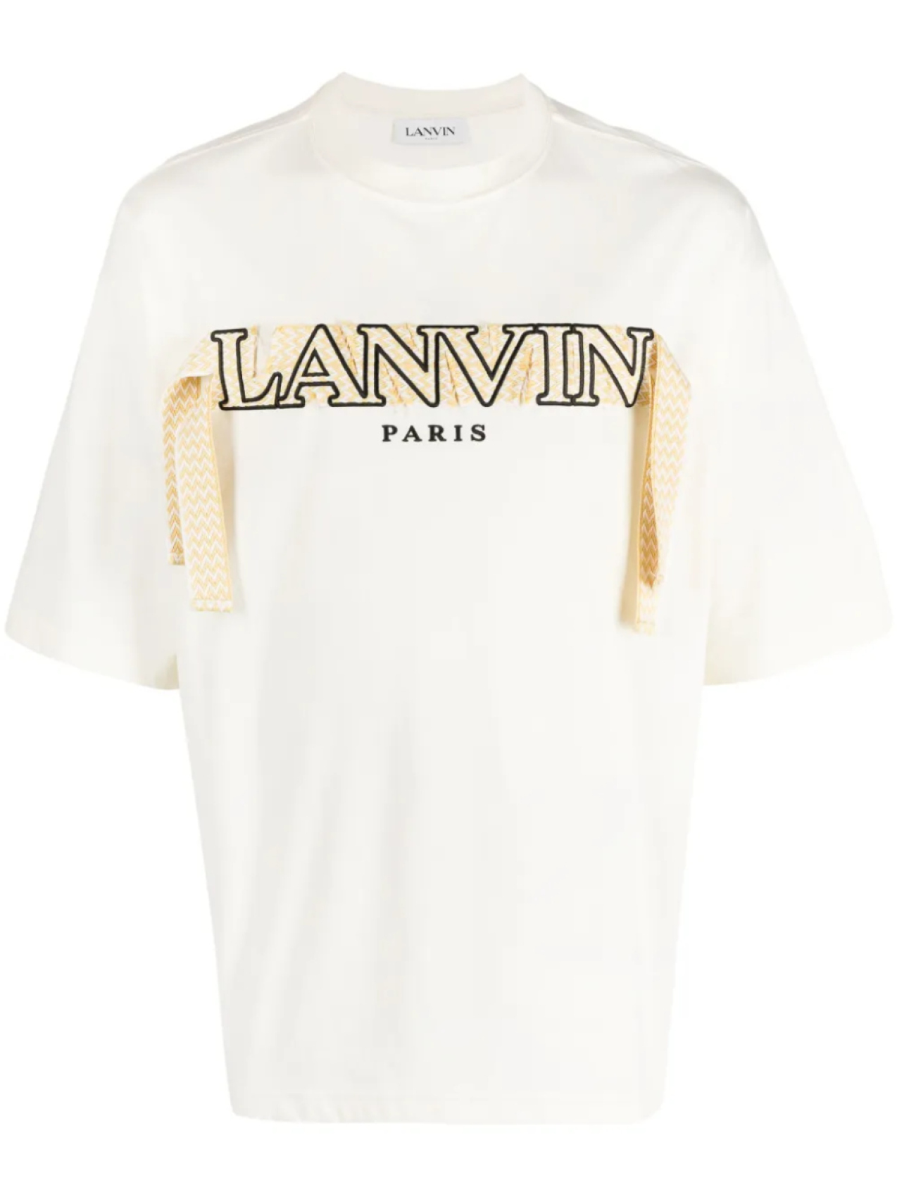 

Lanvin футболка с вышивкой, нейтральный