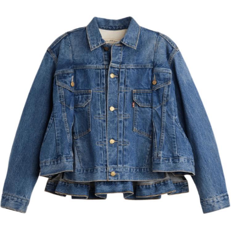 

Levis Джинсовая куртка Levi's X Sacai 'Средняя потертость', Blue