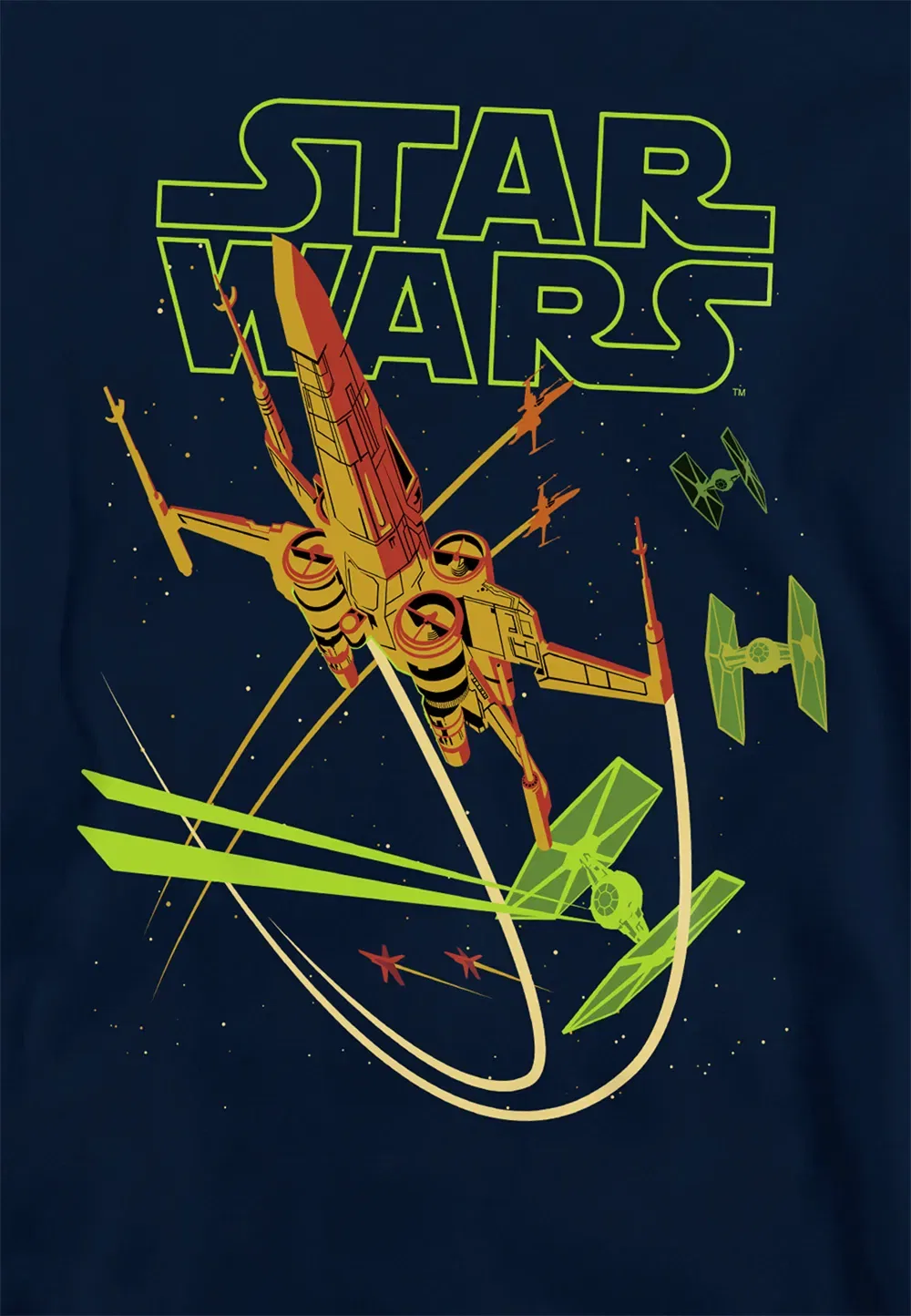 Худи детское Star Wars Xwing Attacker, Disney, темно-синий — фото 2