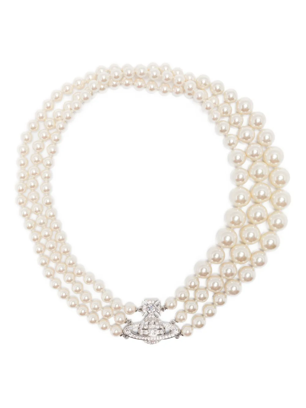 

Колье Orb с искусственным жемчугом Vivienne Westwood, серебряный