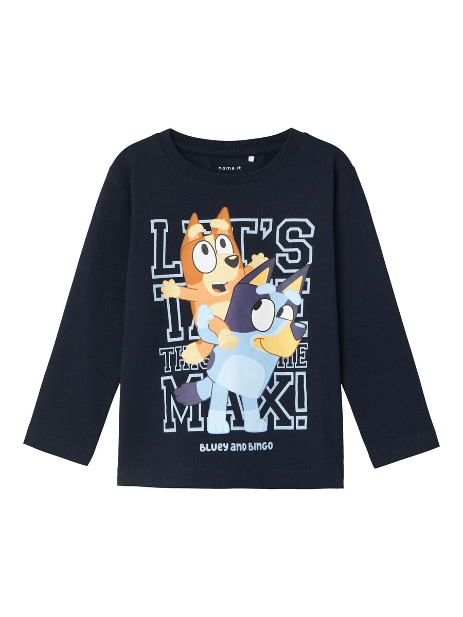 

Лонгслив NAME IT Shirt, цвет marine blue/light blue
