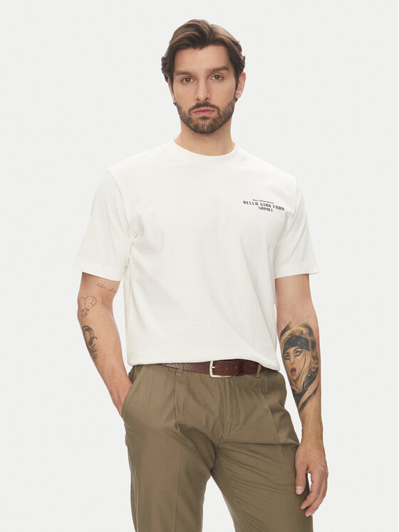 

Футболка оверсайз 500 0007 261 Marc O'Polo Denim, экрю