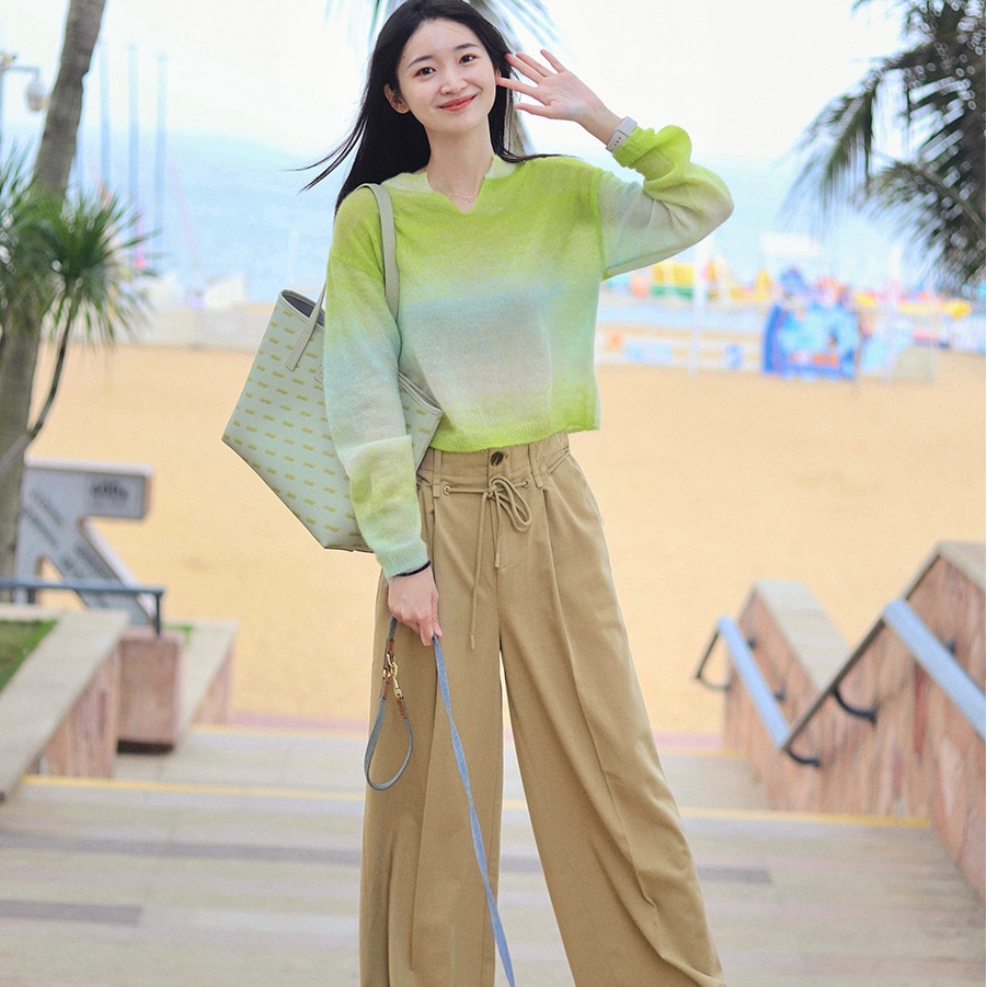 

ELLE Женские повседневные брюки Khaki