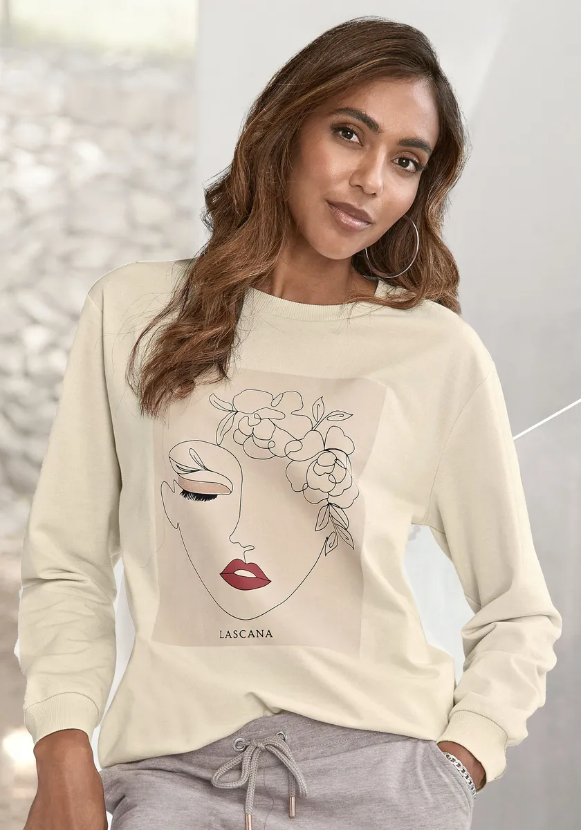 

LASCANA толстовка, костюм для отдыха, розовый