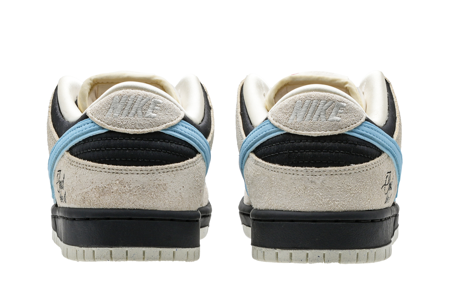 Nike Dunk Dolphin Тёплая противоскользящая и износостойкая низкая обувь для скейтбординга унисекс чёрный серый синий — фото 4