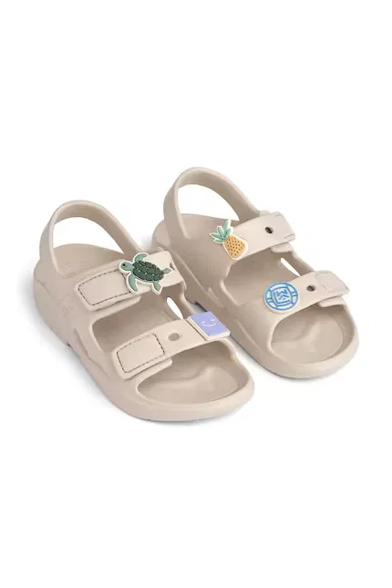 Сандалии с открытой пяткой Lilo Sandals with Charms Liewood, бежевый