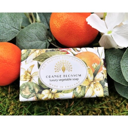 The English Soap Company Vintage мыло в упаковке, увлажняющее для лица и тела с апельсиновым маслом ши, 190 г — фото 3