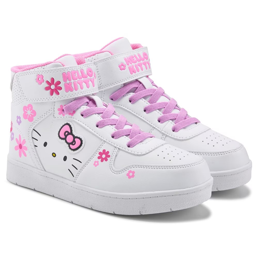 

Высокие кеды для маленьких/больших детей Hello Kitty, белый