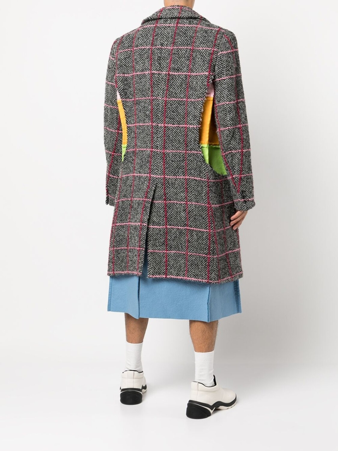 

Пиджак в стиле колор-блок Comme des Garçons Homme Plus, серый