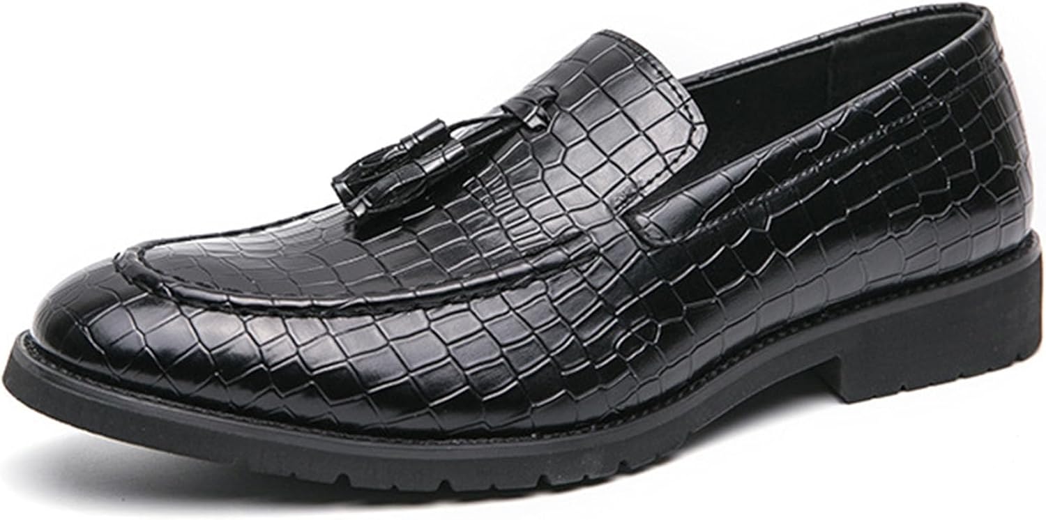 

Деловые туфли из лакированной кожи с кисточками, удобные, нескользящие, для вечеринки и официальных мероприятий Vannida, черный