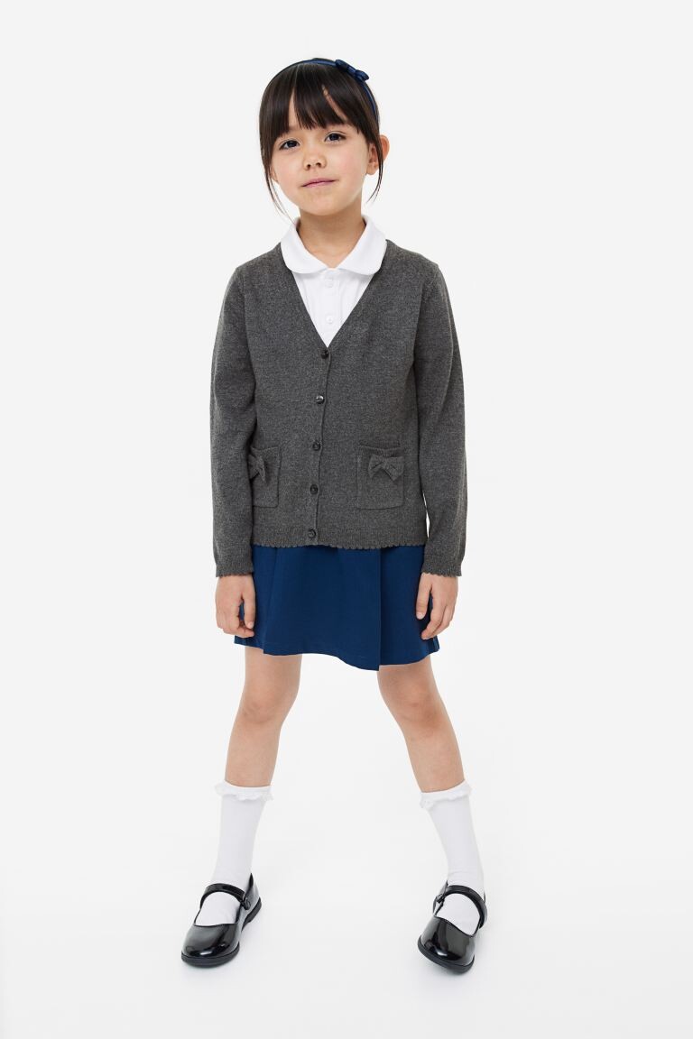 

Хлопковый школьный кардиган H&M