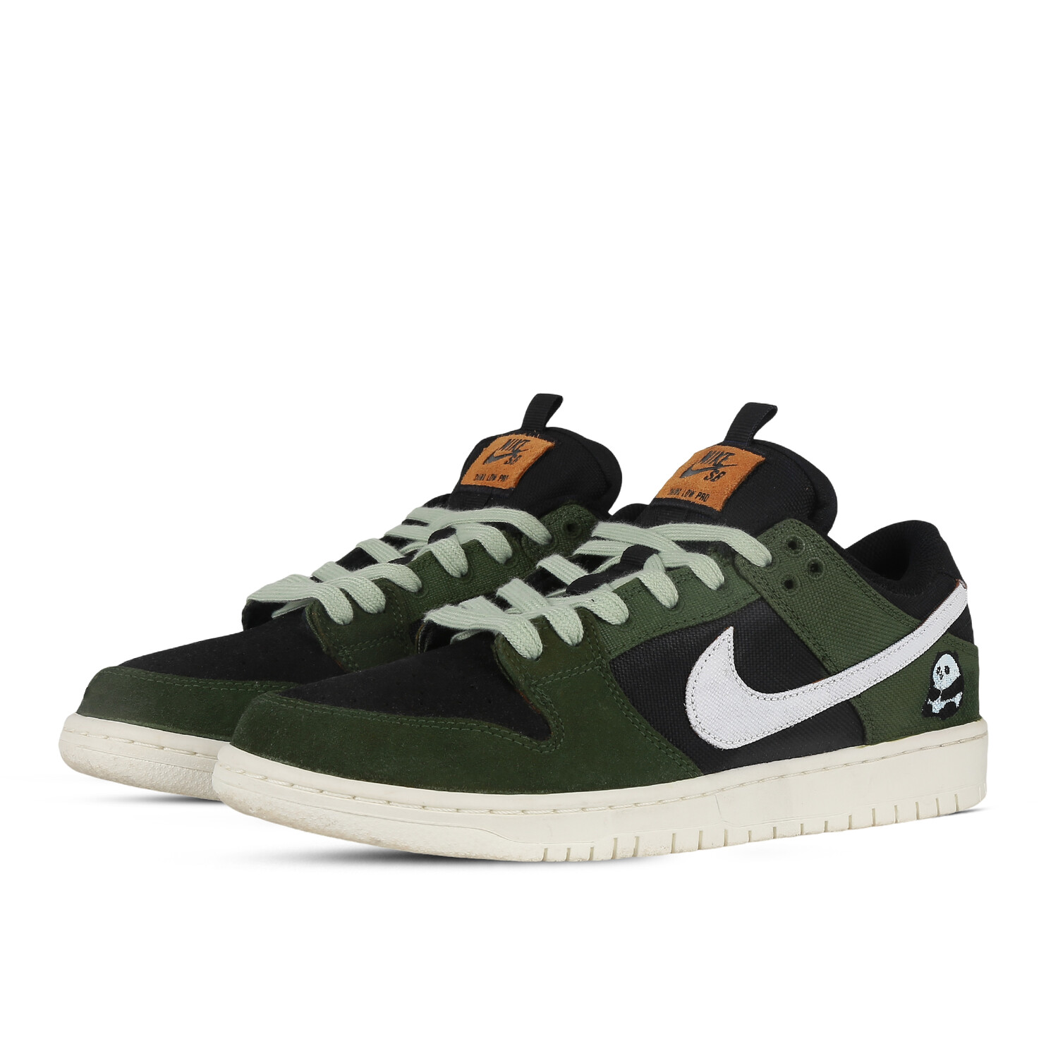 

Кроссовки Nike Dunk SB Skateboarding Shoes Unisex Low-top Black, Green And White, зеленый