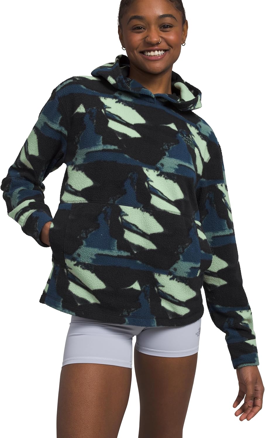 

The North Face Пали Пайл Флисовая худи - Женская, Misty Sage Abstract Geology Print