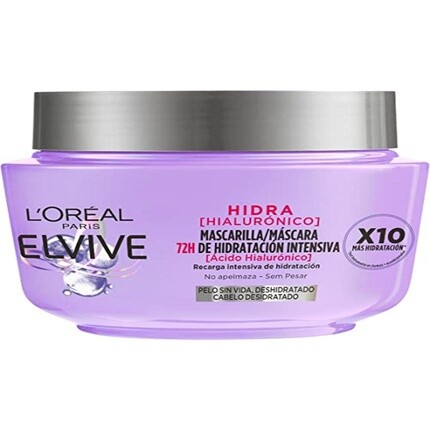 

Elvive Hidra Гиалуроновая маска для волос, 72 часа увлажнения, 300 мл, L'Oreal