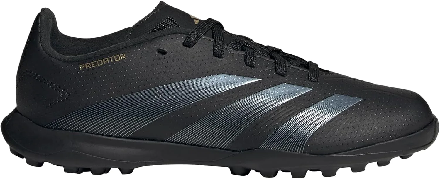 

Футбольные кроссовки Adidas Originals Boys' League Predator для игры на траве, черный/металлик