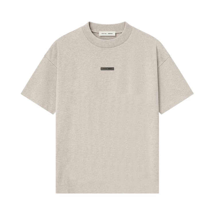 

Футболка Fear of God Essentials Classic Short Sleeve Tee 'Heather Stone', серый