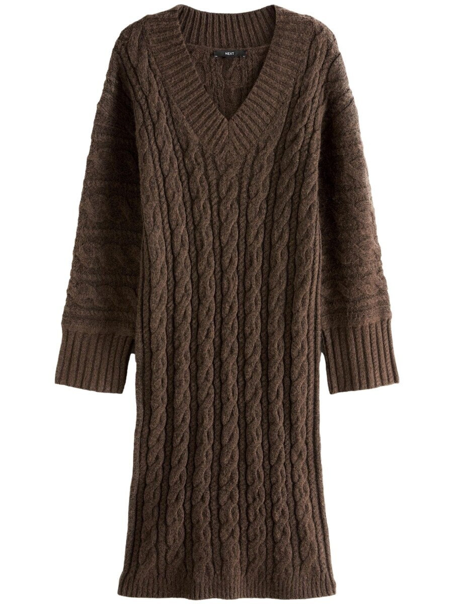 

Платье миди Next Dress, коричневый