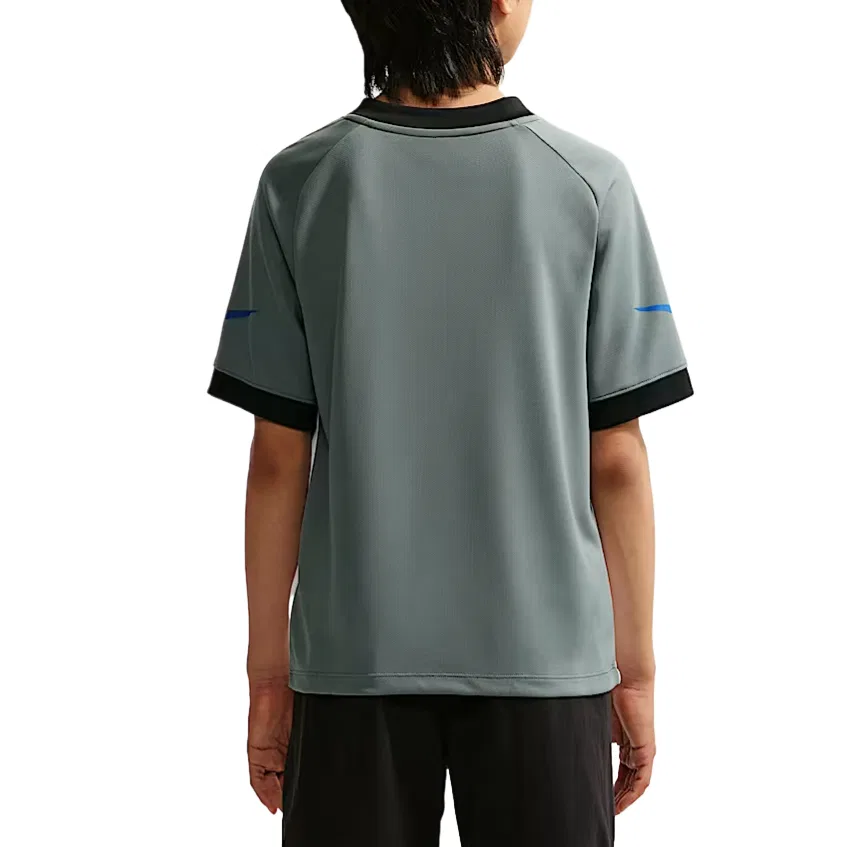 Футболка Nike Kids T-Shirts дымчато-серый/белый/синий — фото 3