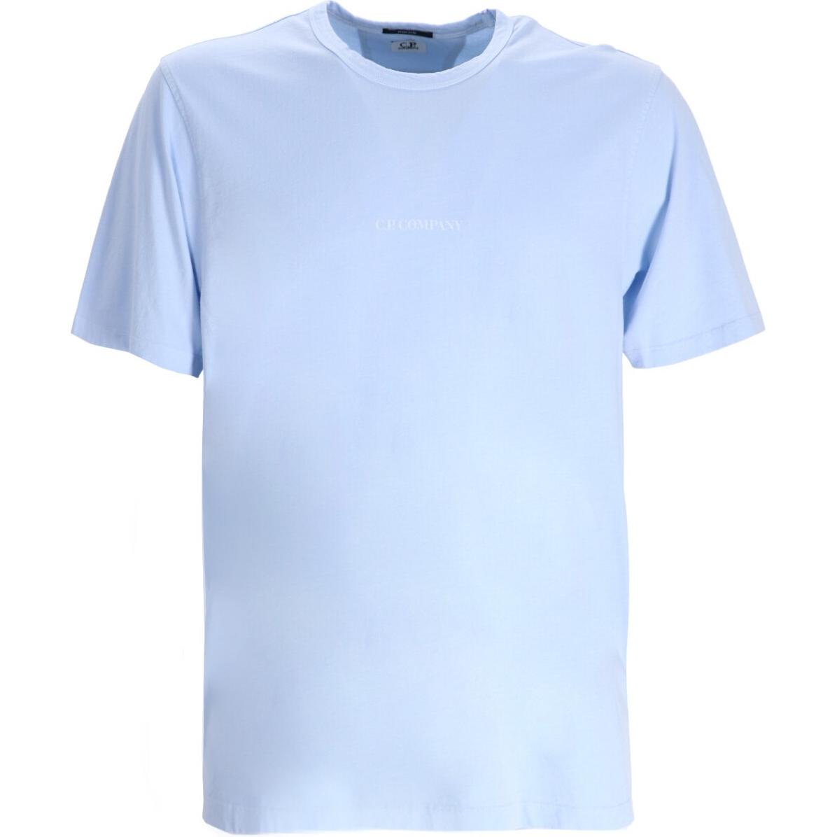 

Футболка с логотипом C.P.Company, светлый синий