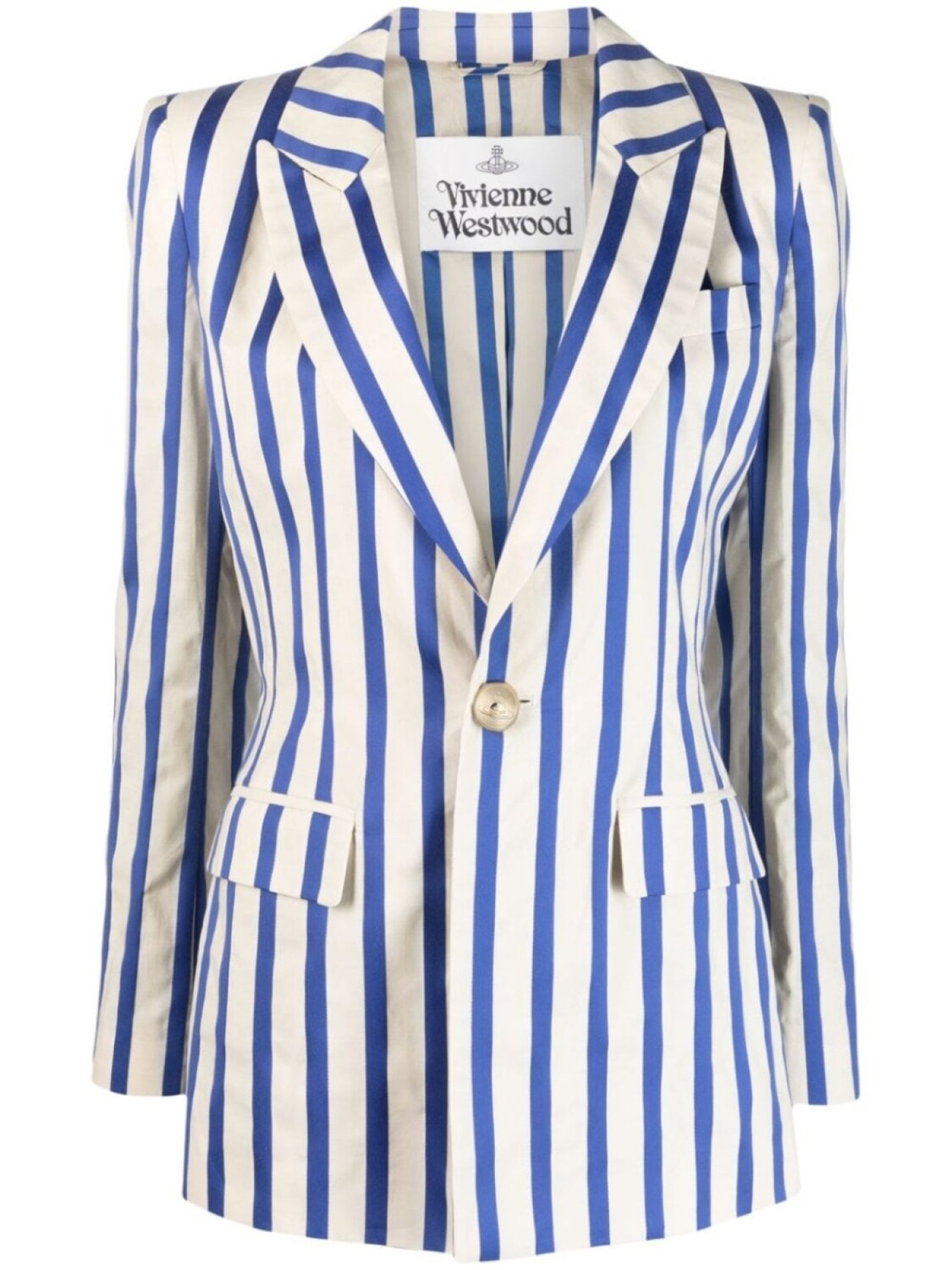 

Vivienne Westwood блейзер в полоску, нейтральный цвет