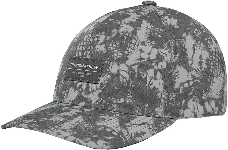 

Мужская кепка для гольфа TravisMathew Pineapple Please, серый