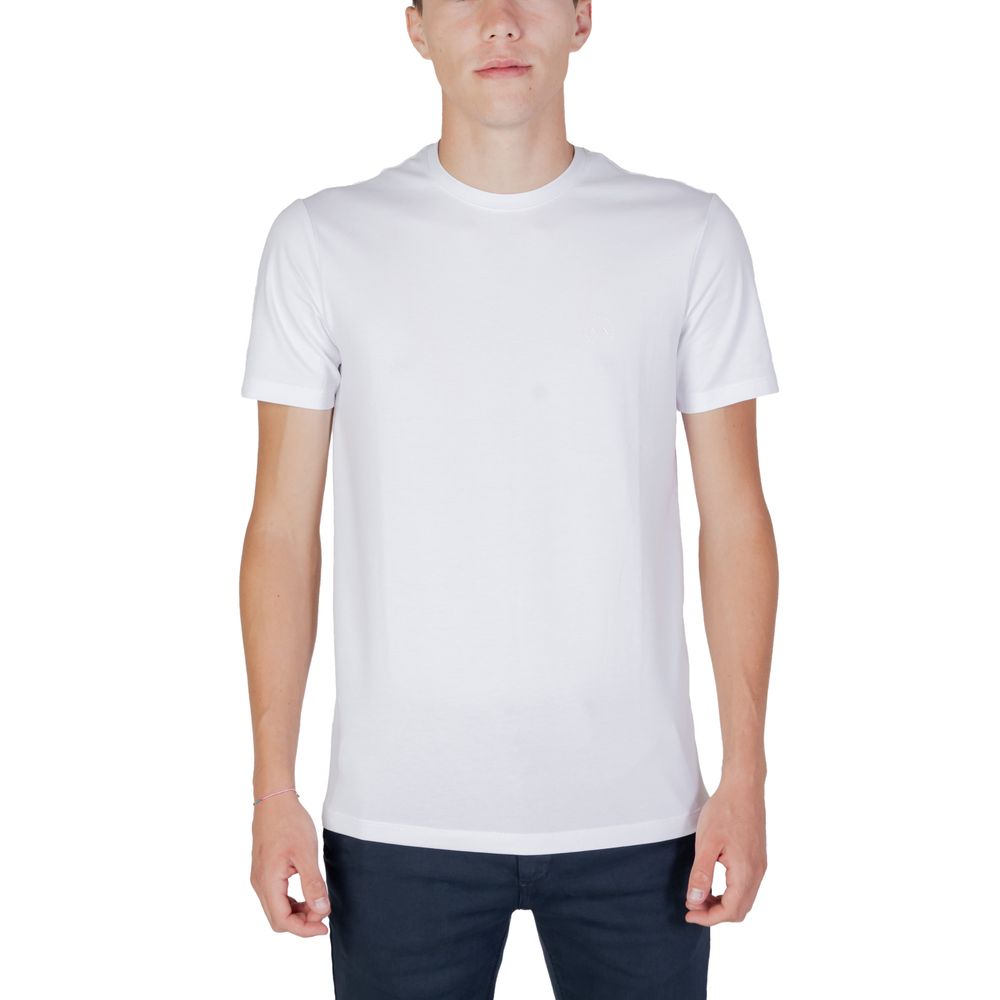

Белая хлопковая футболка Armani Exchange