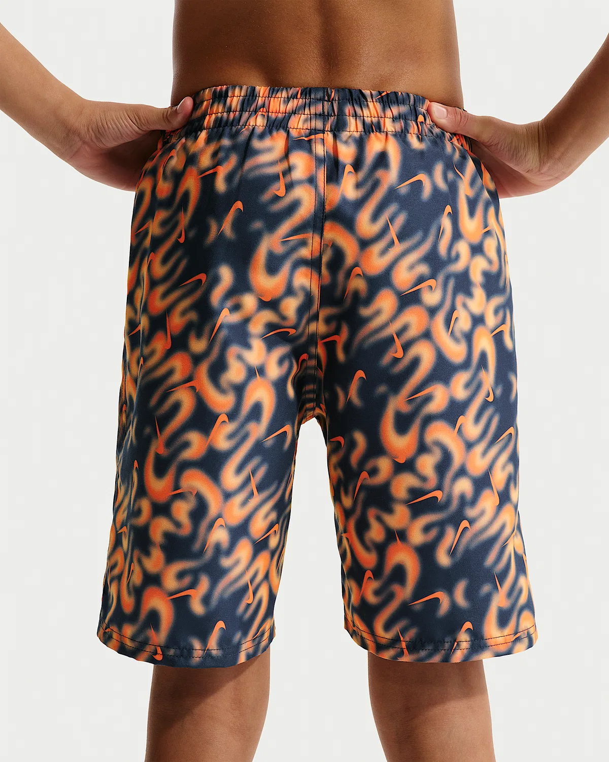 Детские (мальчиковые) плавки Nike Swim Breaker 7" с боксерской подкладкой, Midnight Navy — фото 3