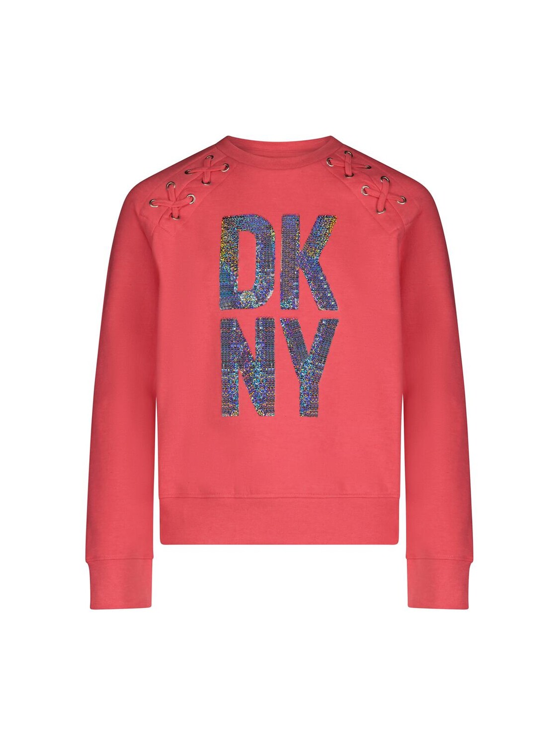

Флисовая толстовка для девочек DKNY, цвет Splendid Pink