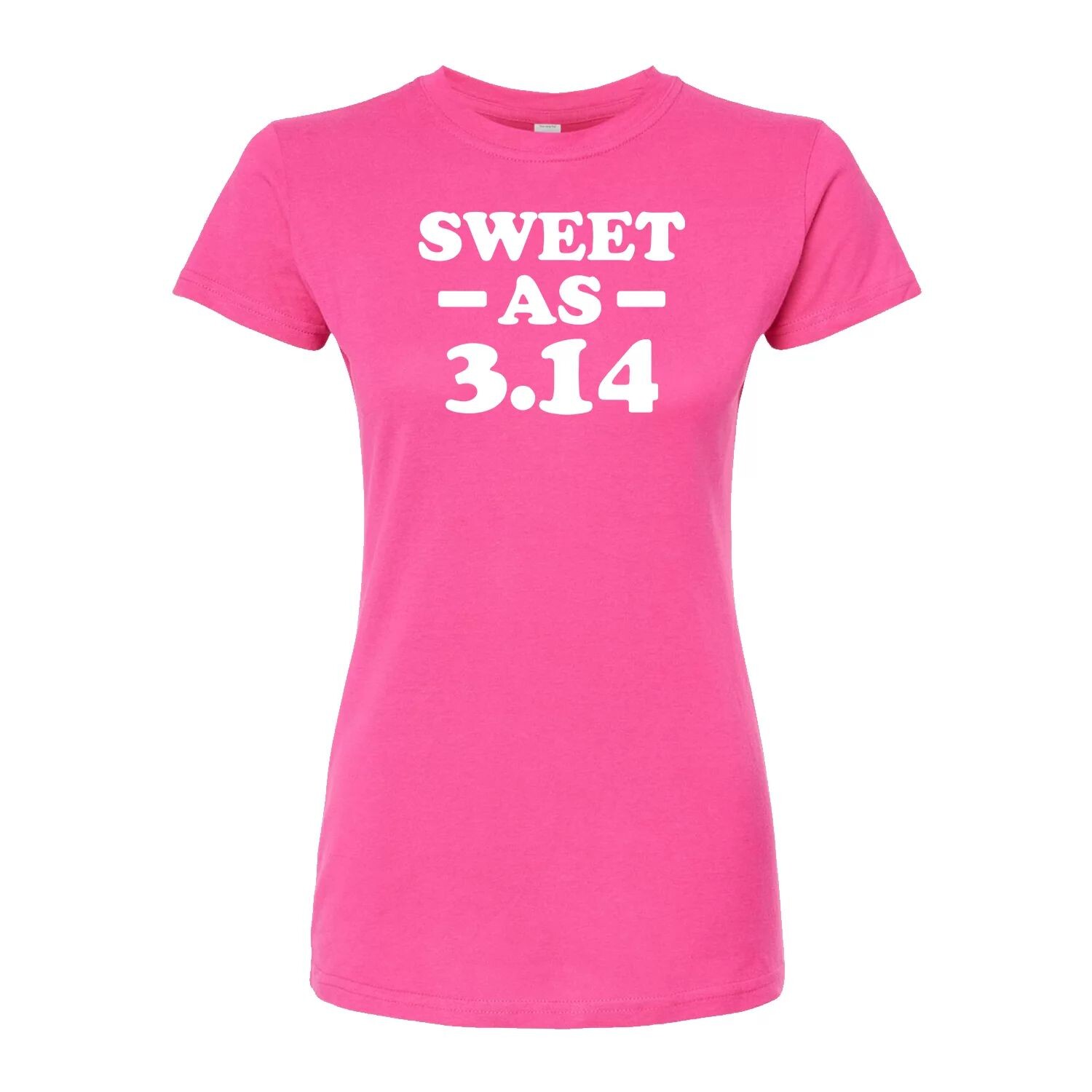 

Детская футболка с приталенным рисунком "Sweet As 3.14" Licensed Character, розовый
