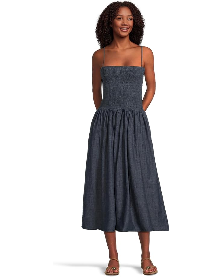 

Платье Madewell Smocked Indigo Cami Sundress in Rinse Wash, цвет Rinse Wash