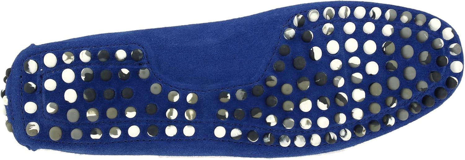 Мужские замшевые кожаные мокасины для вождения Salvatore Exte Michael Slip-On, Royal — фото 4